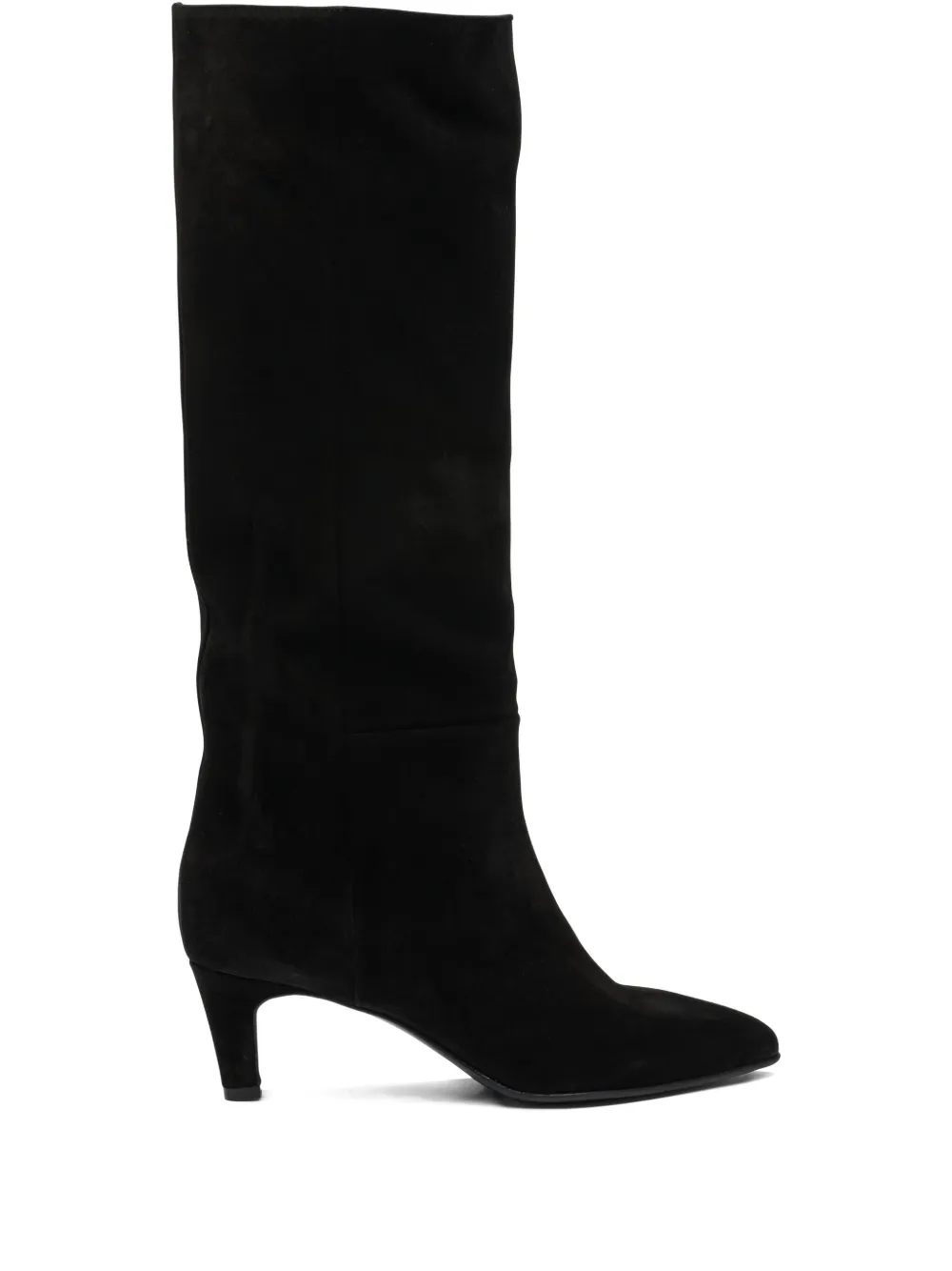 Strategia shoes suede knee-length boots Black