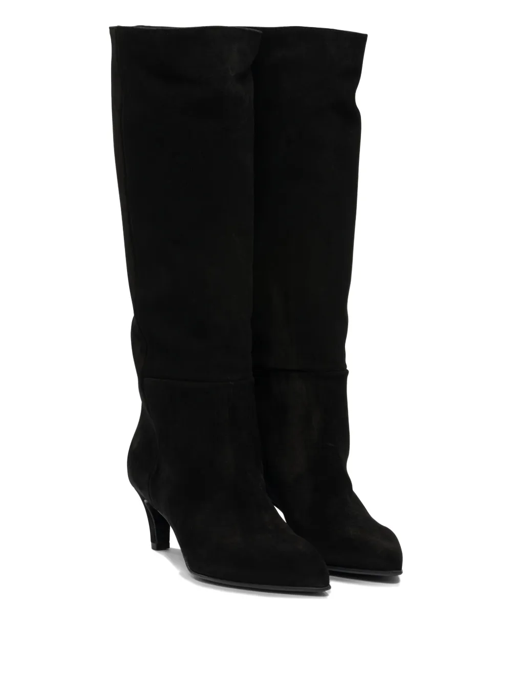 strategia shoes suede knee-length boots Black