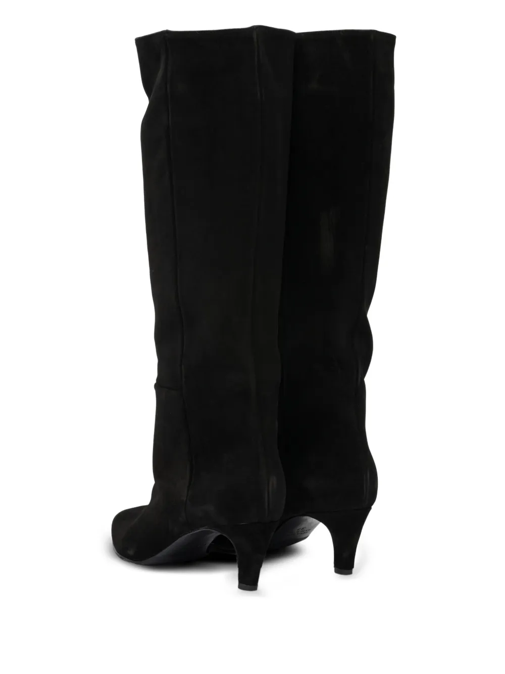 strategia shoes suede knee-length boots Black