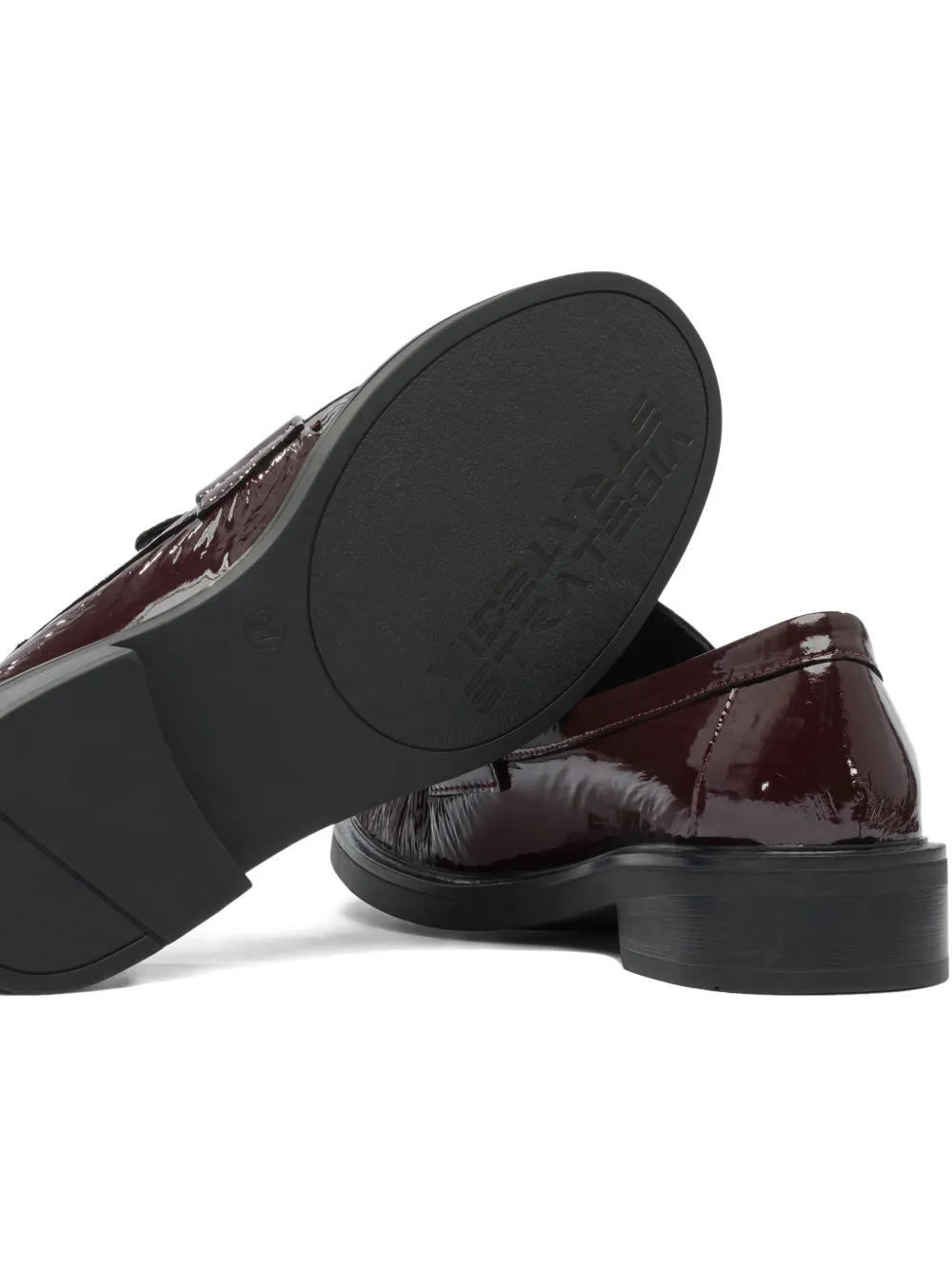 strategia shoes patent leather loafers Red