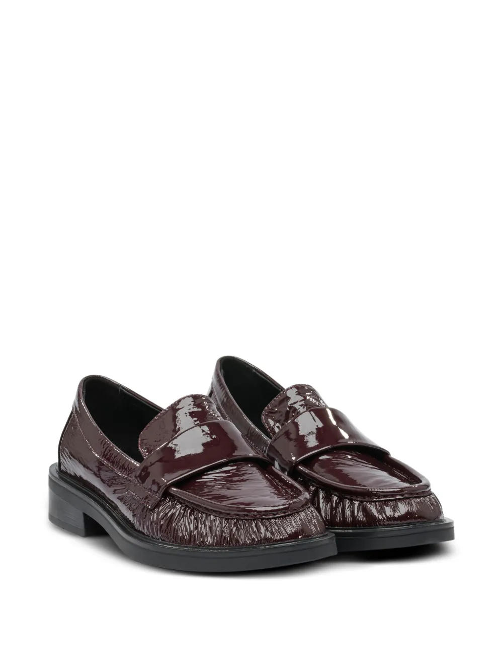 strategia shoes patent leather loafers Red