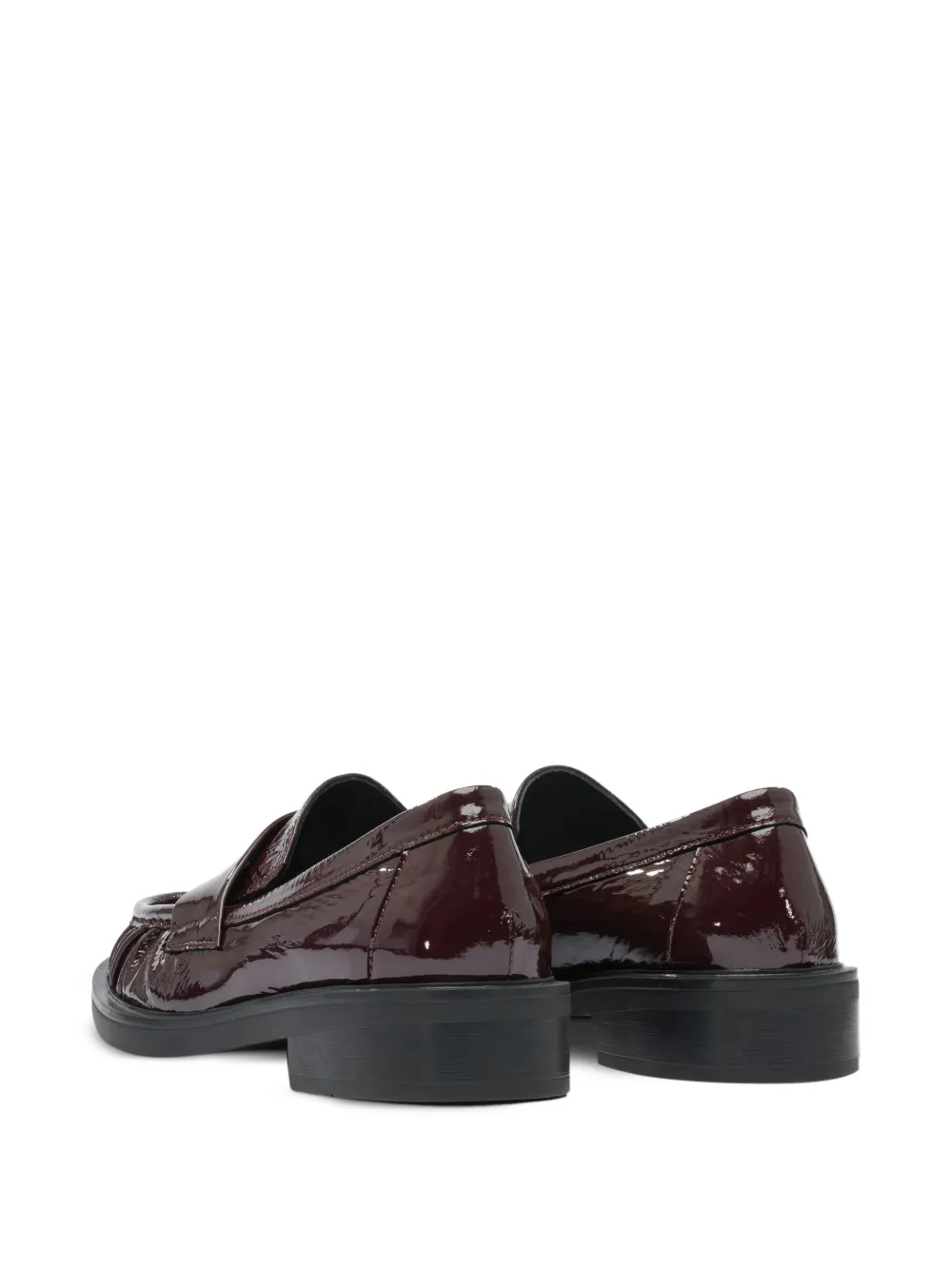 strategia shoes patent leather loafers Red