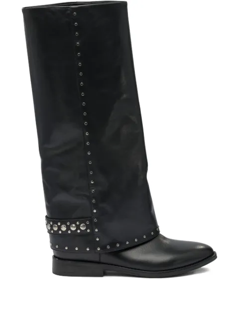 strategia shoes stud-embellishment leather boots