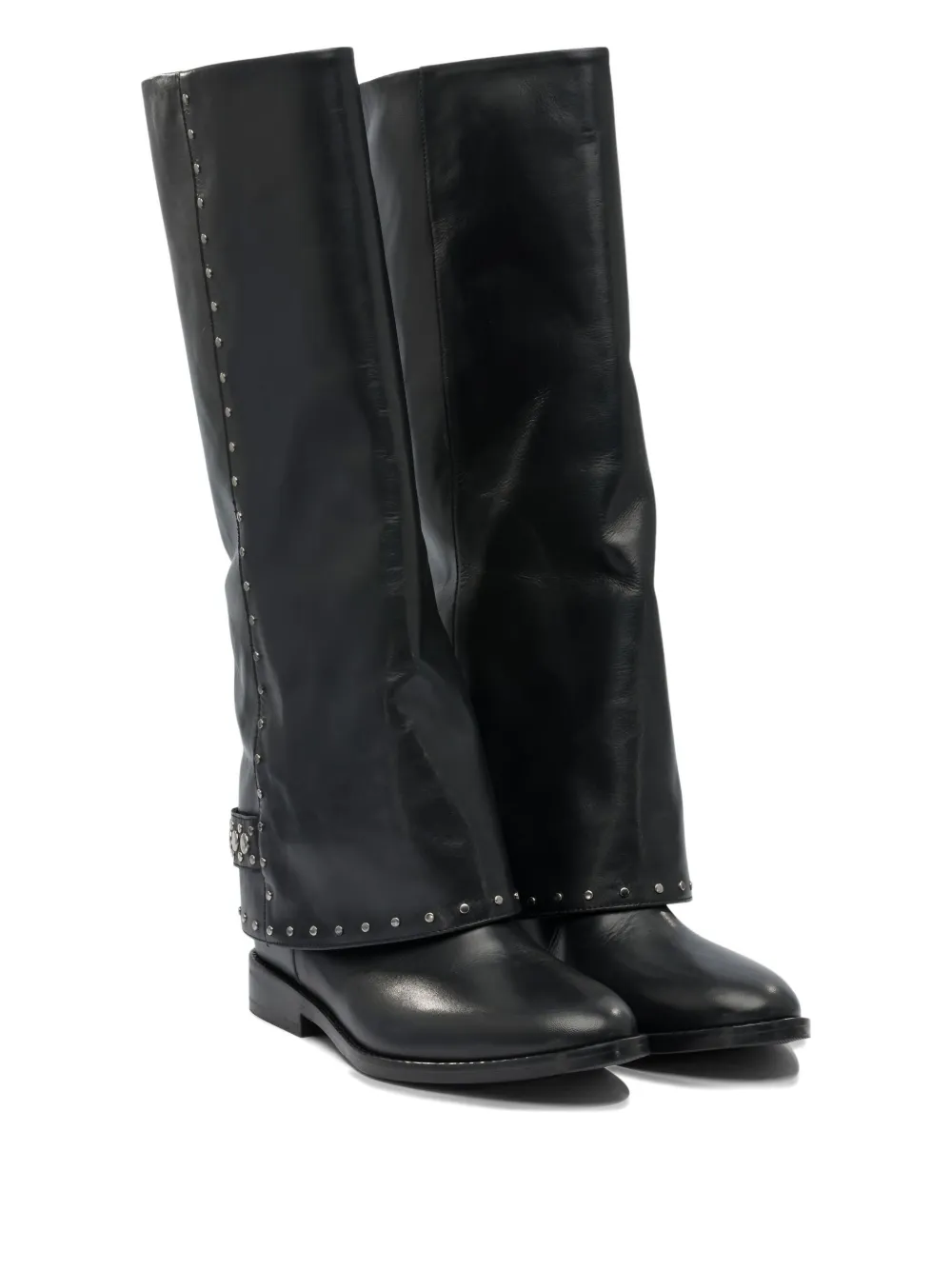 strategia shoes stud-embellishment leather boots | Knee-High Boots | Image 2