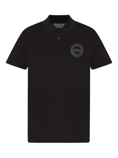 Versace Jeans Couture logo cotton polo shirt