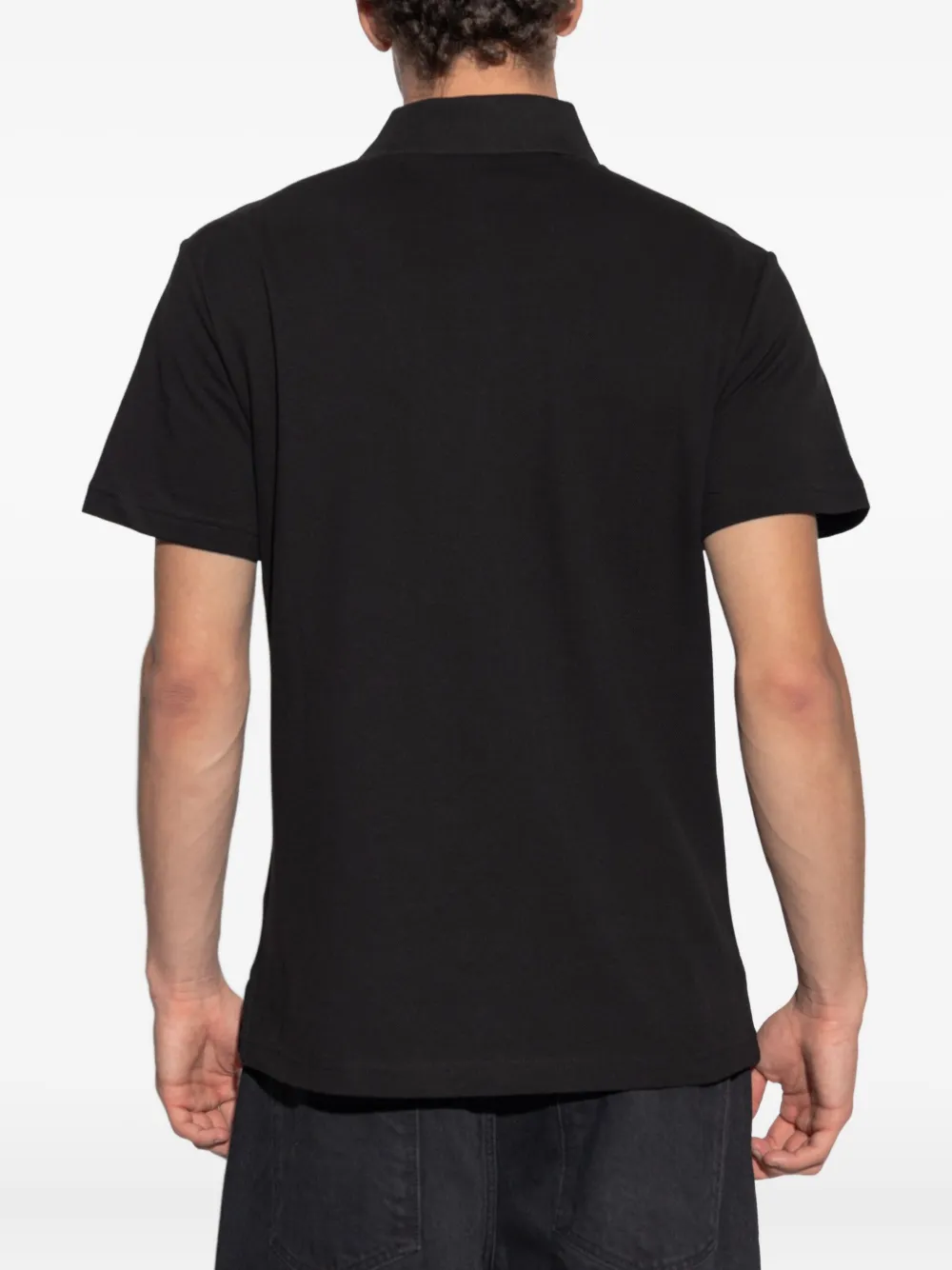 Versace Jeans Couture Poloshirt met logo Zwart