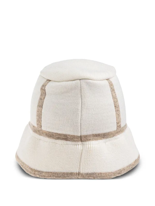 Moschino Panelled Logo Bucket Hat White FARFETCH CH