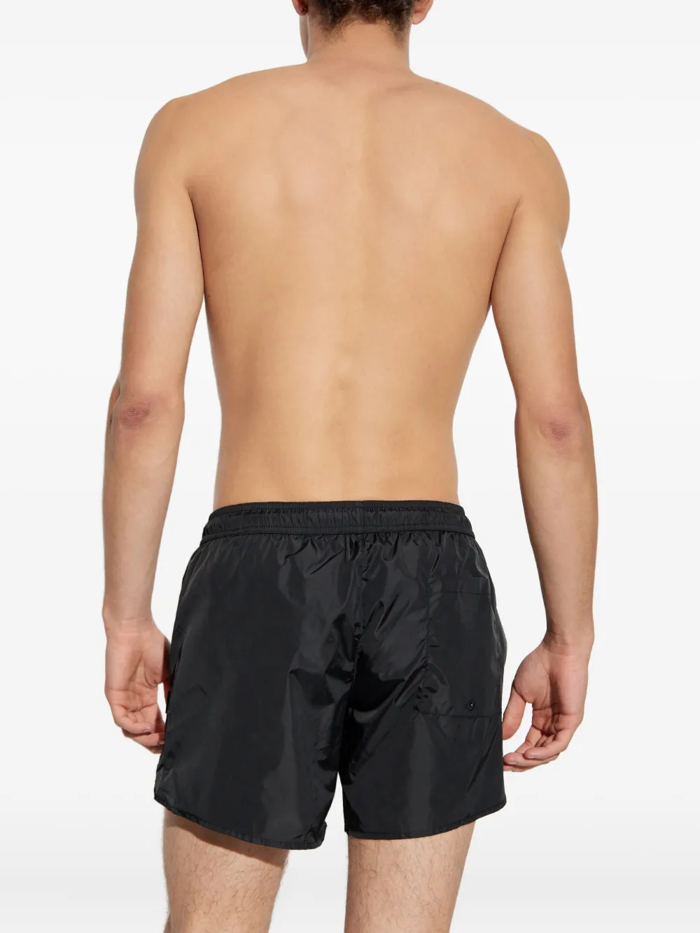Off-white Vive-arrow-print Swim Shorts In Black