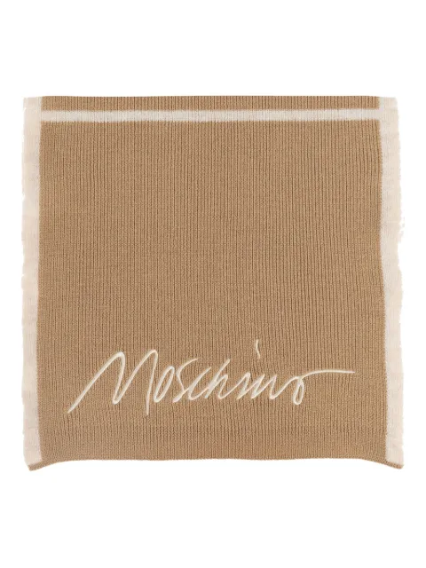 Moschino mascada con paneles y logo bordado