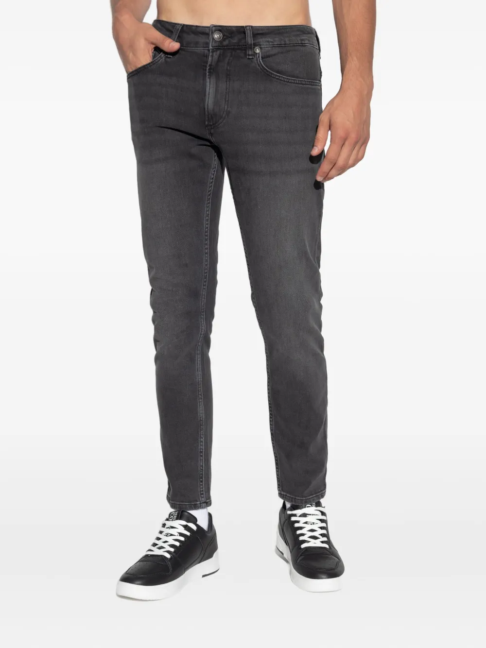 Versace Jeans Couture Jeans met logoplakkaat Grijs