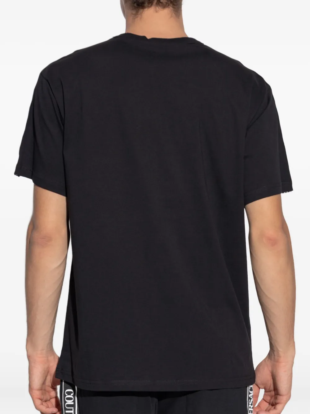 Versace Jeans Couture T-shirt met schouderband Zwart