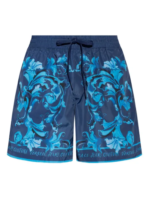 Versace Jeans Couture baroque-print drawstring shorts