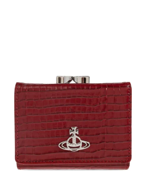 Vivienne Westwood cartera con efecto de piel de cocodrilo