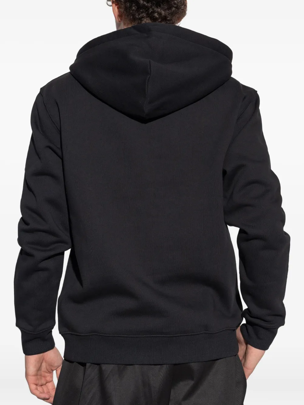 Versace Jeans Couture Hoodie met logoprint Zwart