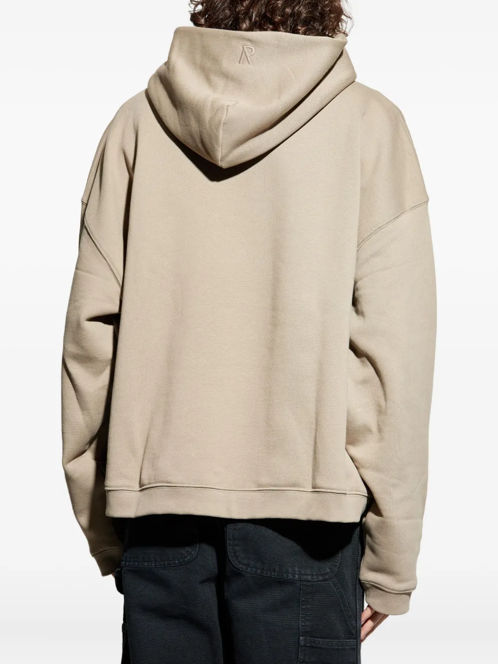 Represent Kangaroo-pocket Hooded Sweater In Neutral