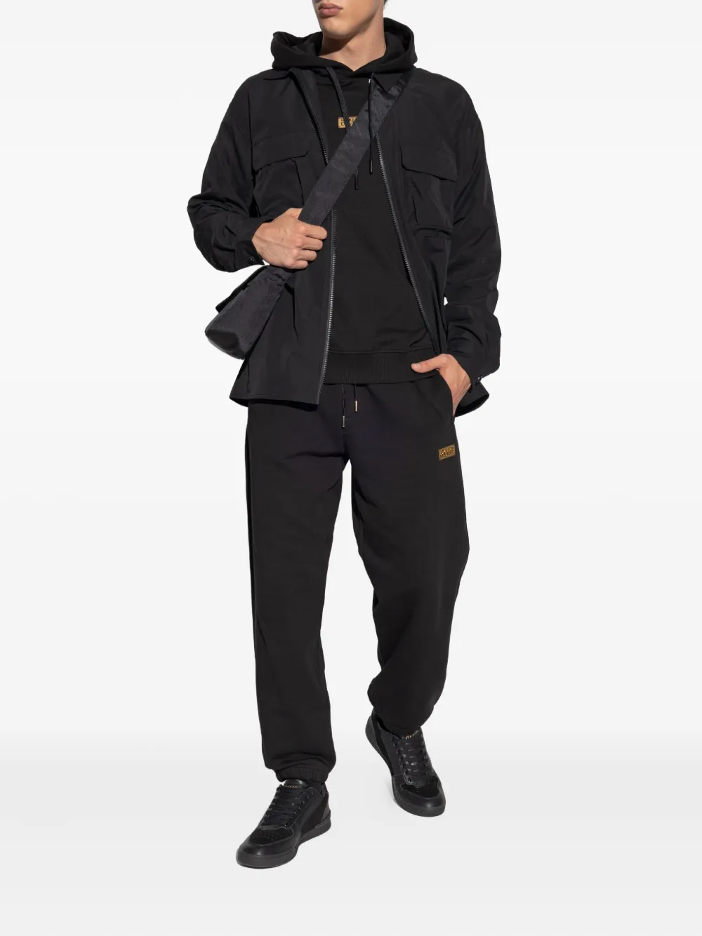 Versace Jeans Couture zip-fastening pocket-detail shirt - Zwart
