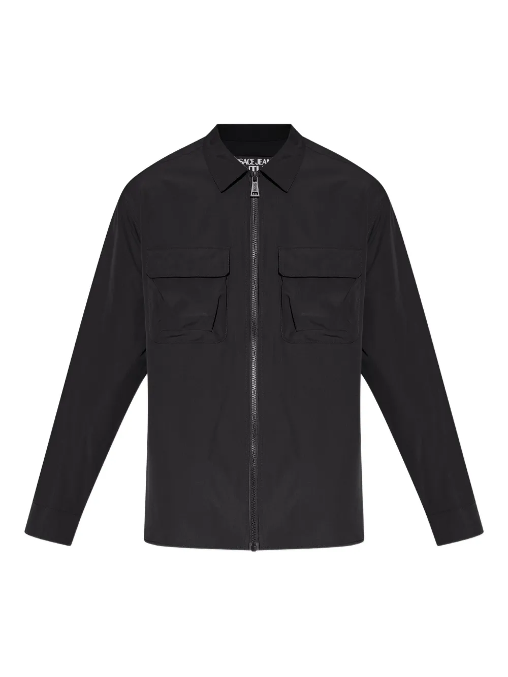 Versace Jeans Couture zip-fastening pocket-detail shirt | Black | Image 1