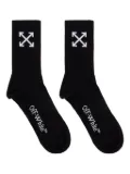 Off-White arrow logo socks - Black
