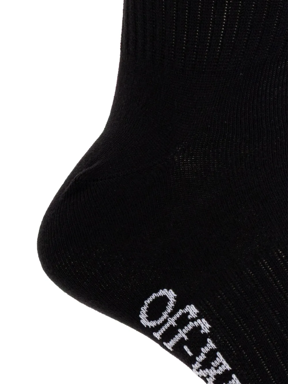 Off-white Arrow Logo Socks In Black