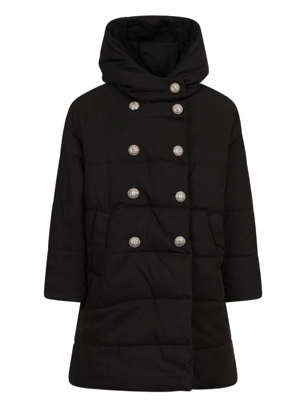 Balmain Kids フーデッドコート - ブラック Balmain Kids フーデッドコート - ブラック