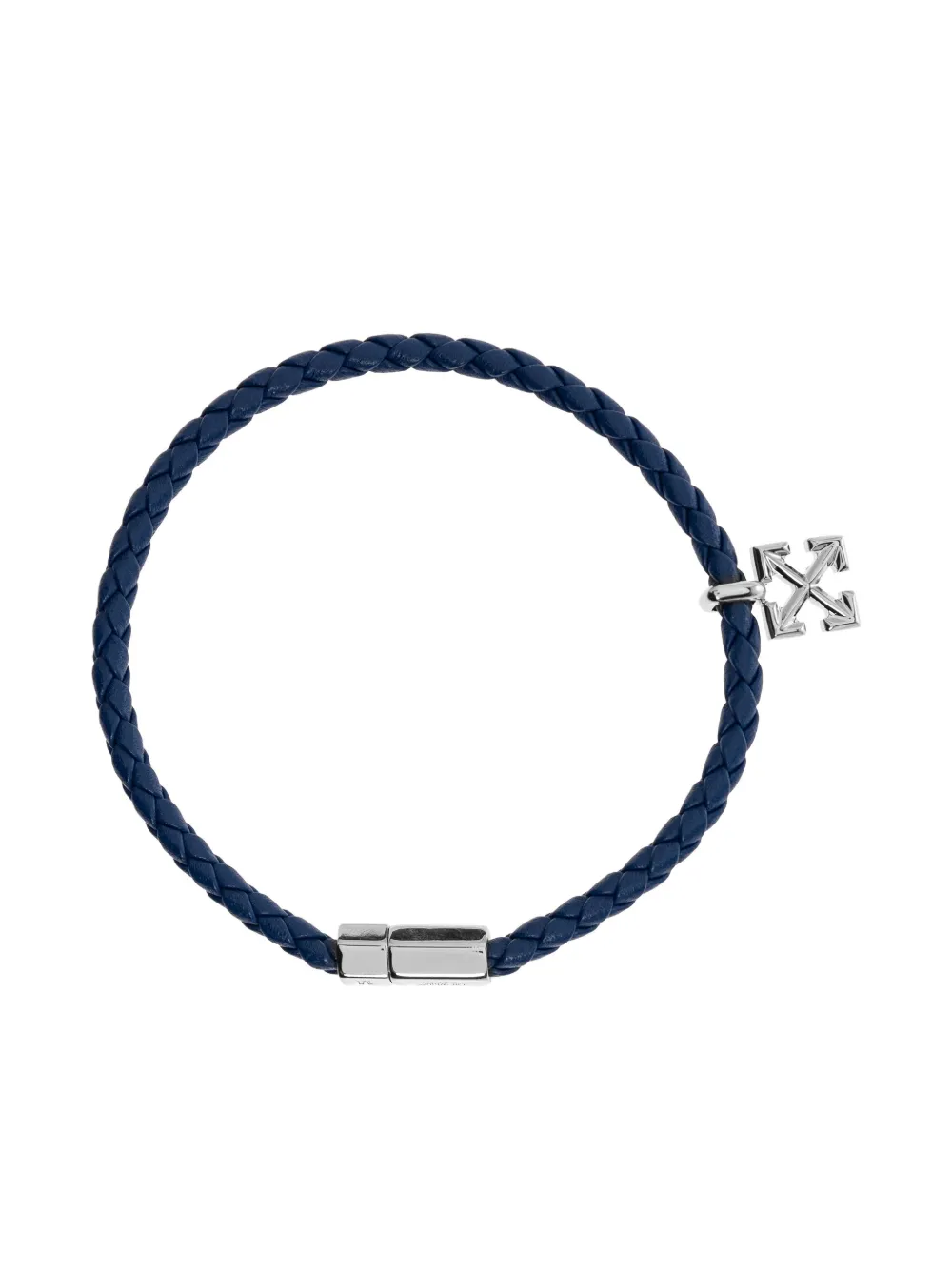 Off-White Arrows-charm leather bracelet - Blu
