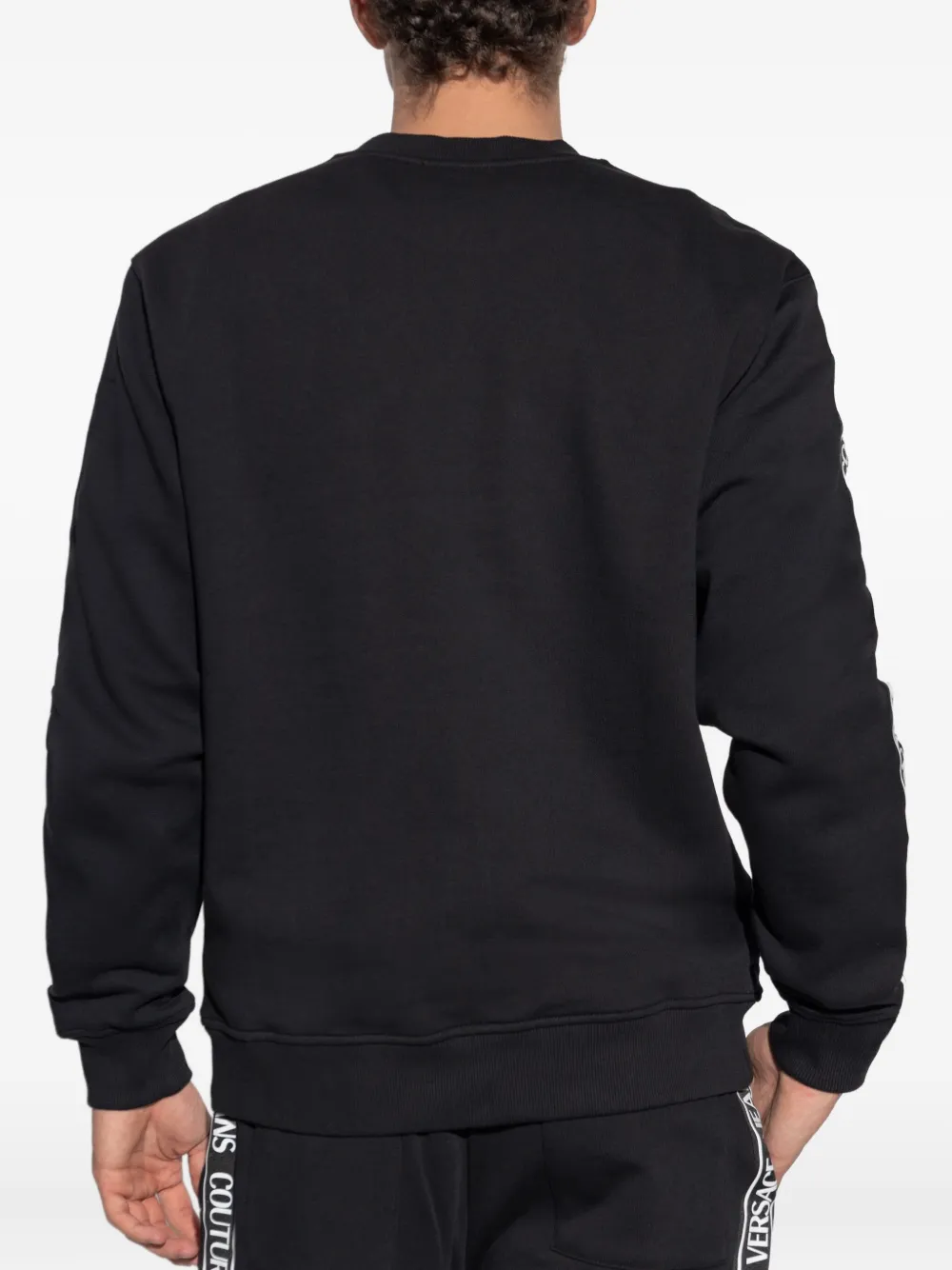 Versace Jeans Couture Sweater met logo Zwart