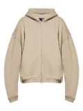 Represent hooded zip-up sweatshirt - Neutrals