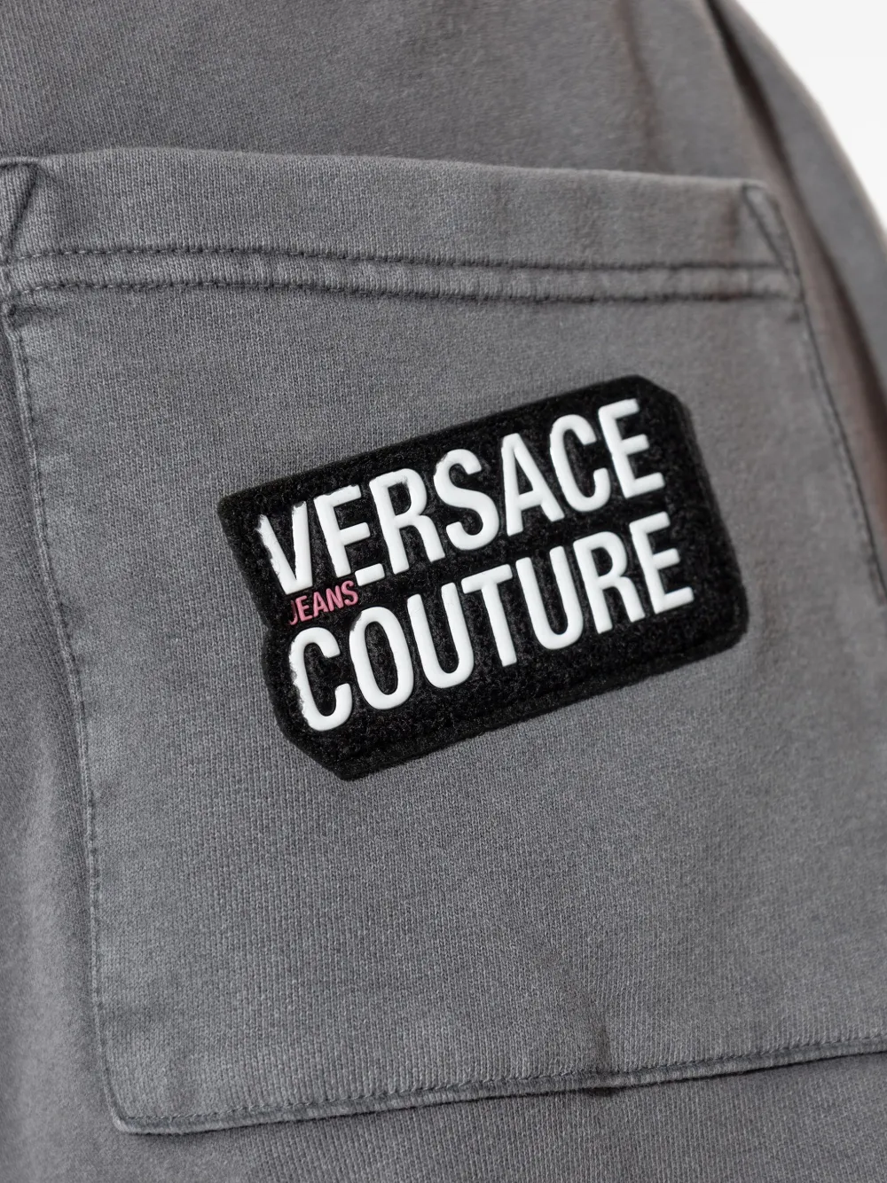 Versace Jeans Couture Broek met logopatch Grijs