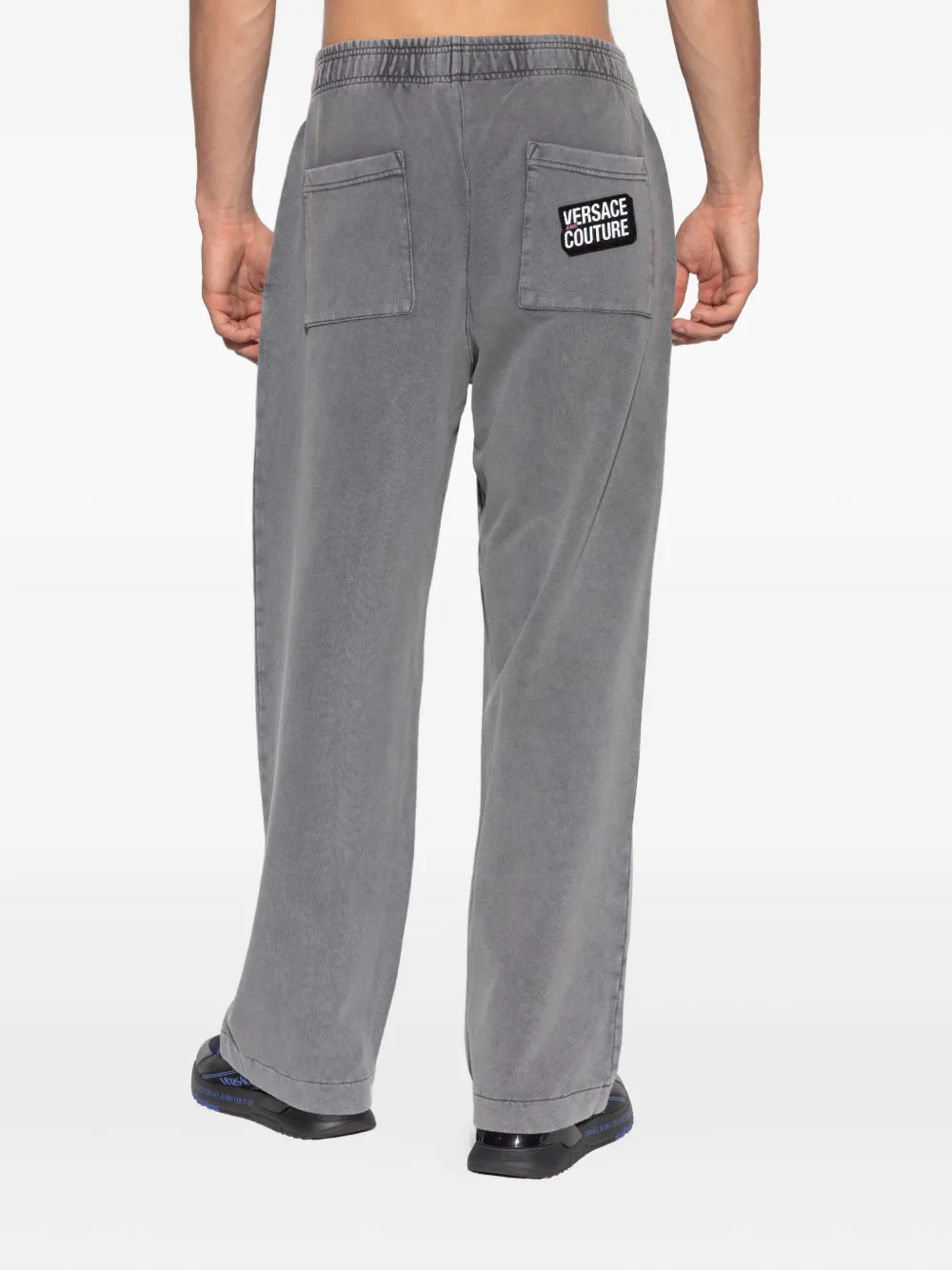 Versace Jeans Couture Broek met logopatch Grijs