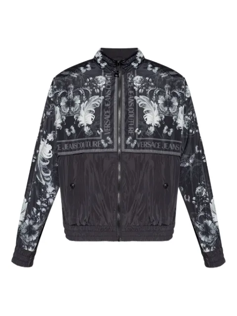 Versace Jeans Couture baroque-print zip-up jacket
