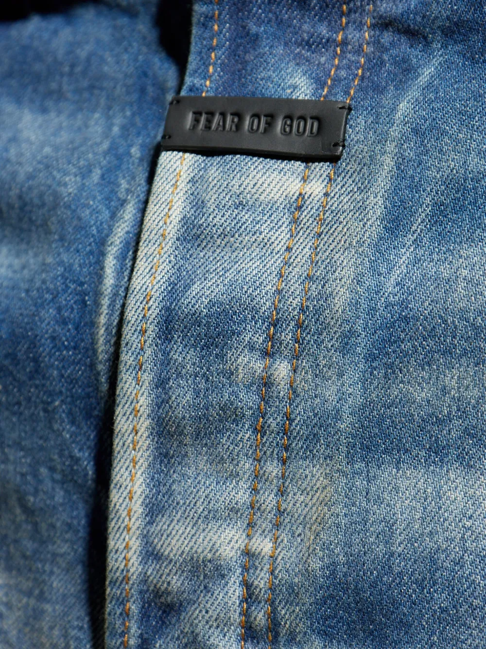 Fear Of God Blue Straight 5 Pocket Jeans In Blue