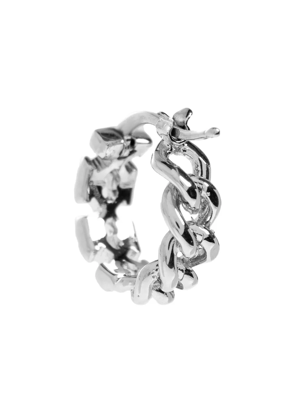 Off-white Arrows-motif Hoop Earring In Silver