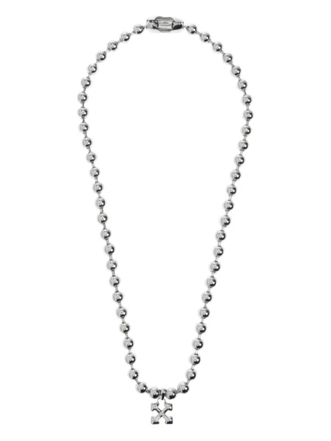 Off-White Arrows-motif ball-chain necklace