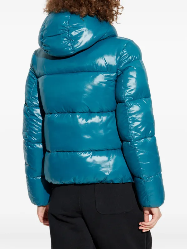 Save The Duck Biddy Hooded Puffer Jacket | Blue | FARFETCH