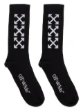 Off-White arrow-print socks - Black