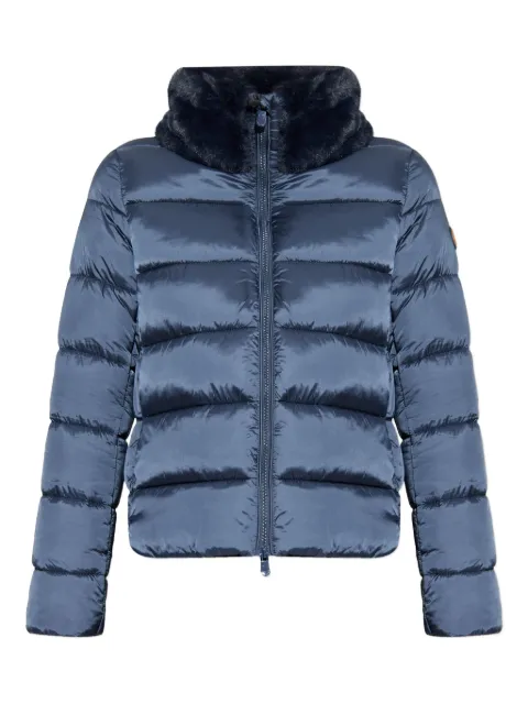 Save The Duck quilted faux-fur collar jacket