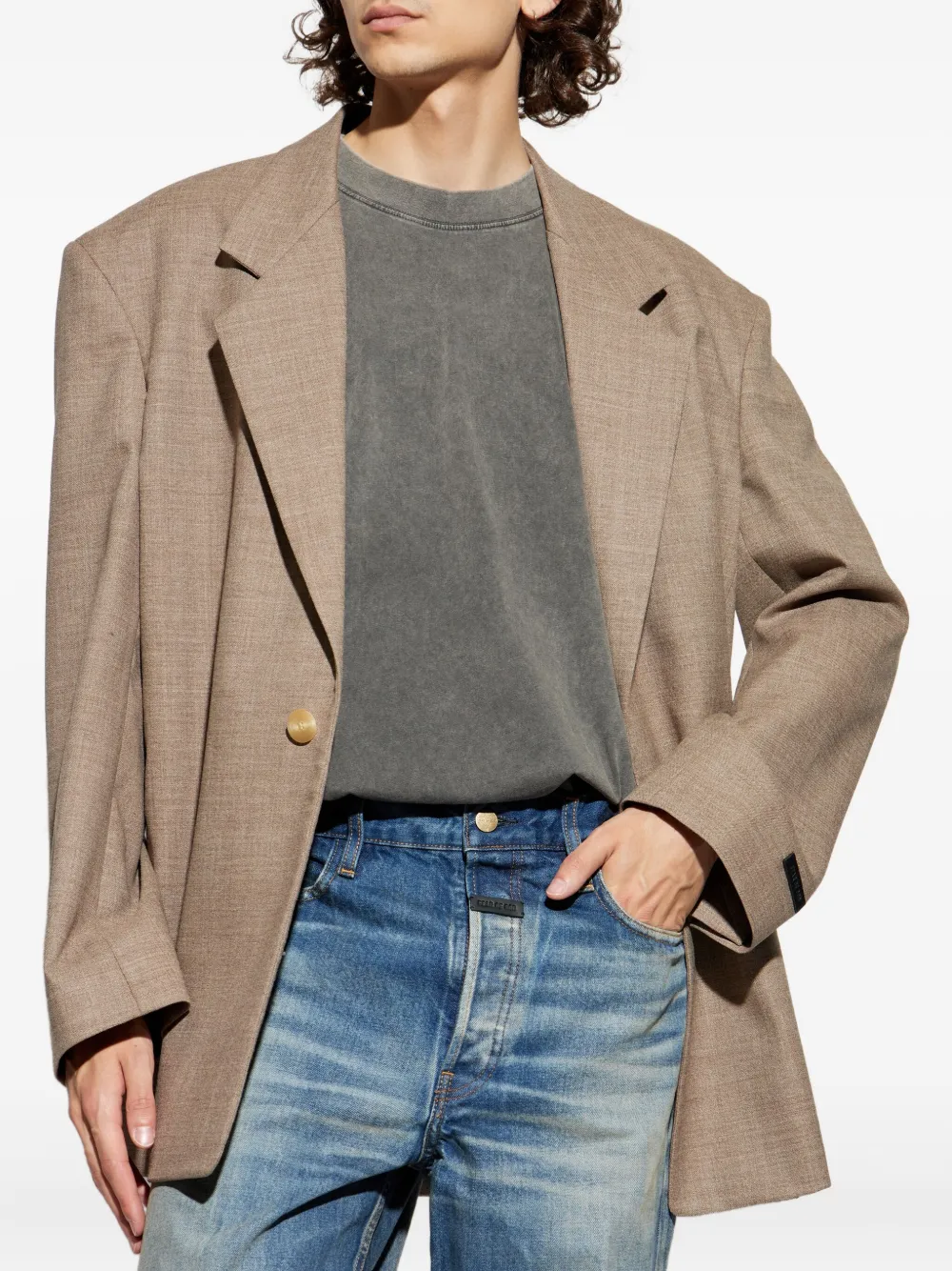 Fear Of God Jacket Fg25fw62-620 Trw-288 Dune Pearl In Neutral