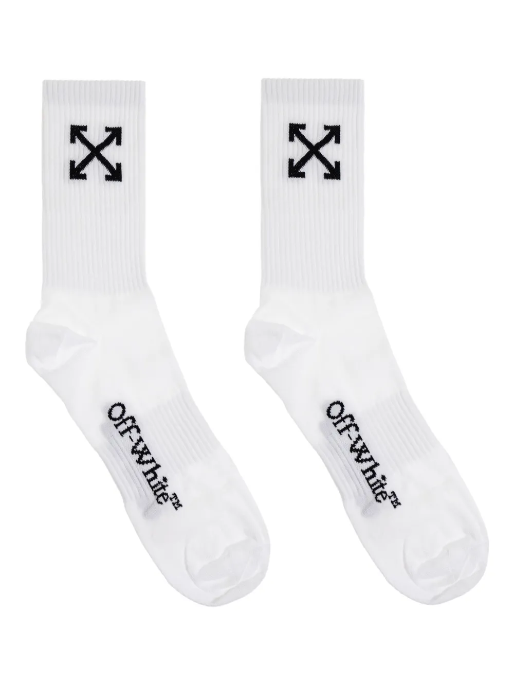 Off-White arrow-logo socks | White | Image 1