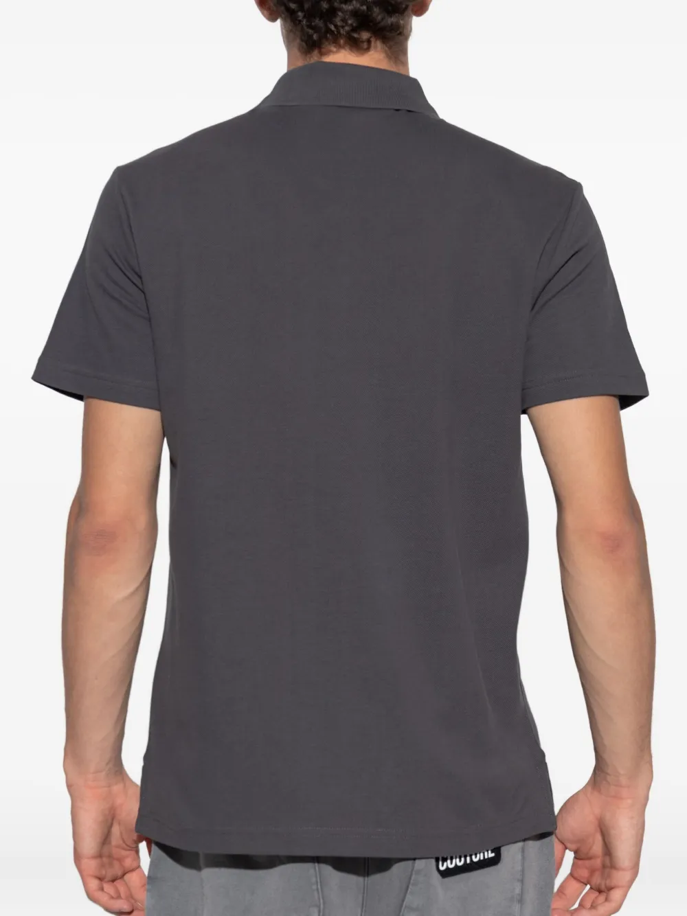 Versace Jeans Couture Poloshirt met logo Grijs