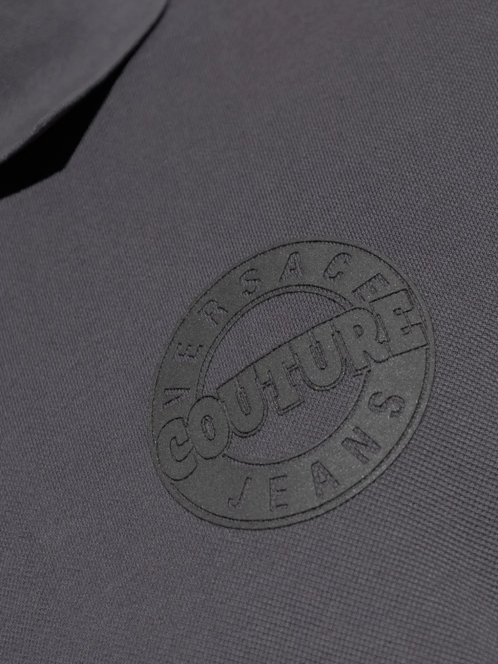 Versace Jeans Couture Poloshirt met logo Grijs