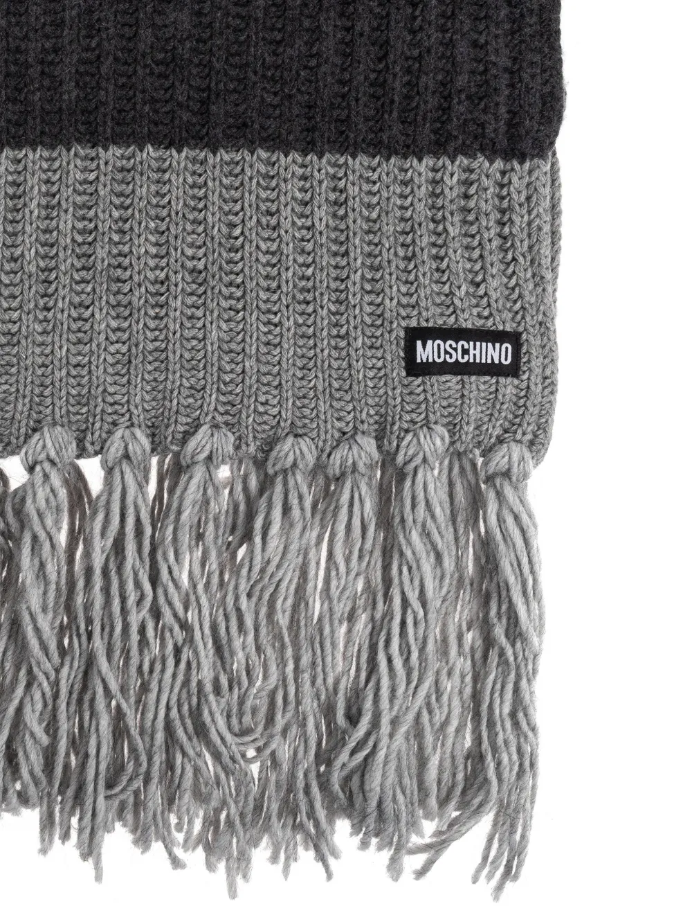 Moschino ribbed-knit fringed scarf | Women | Image 2
