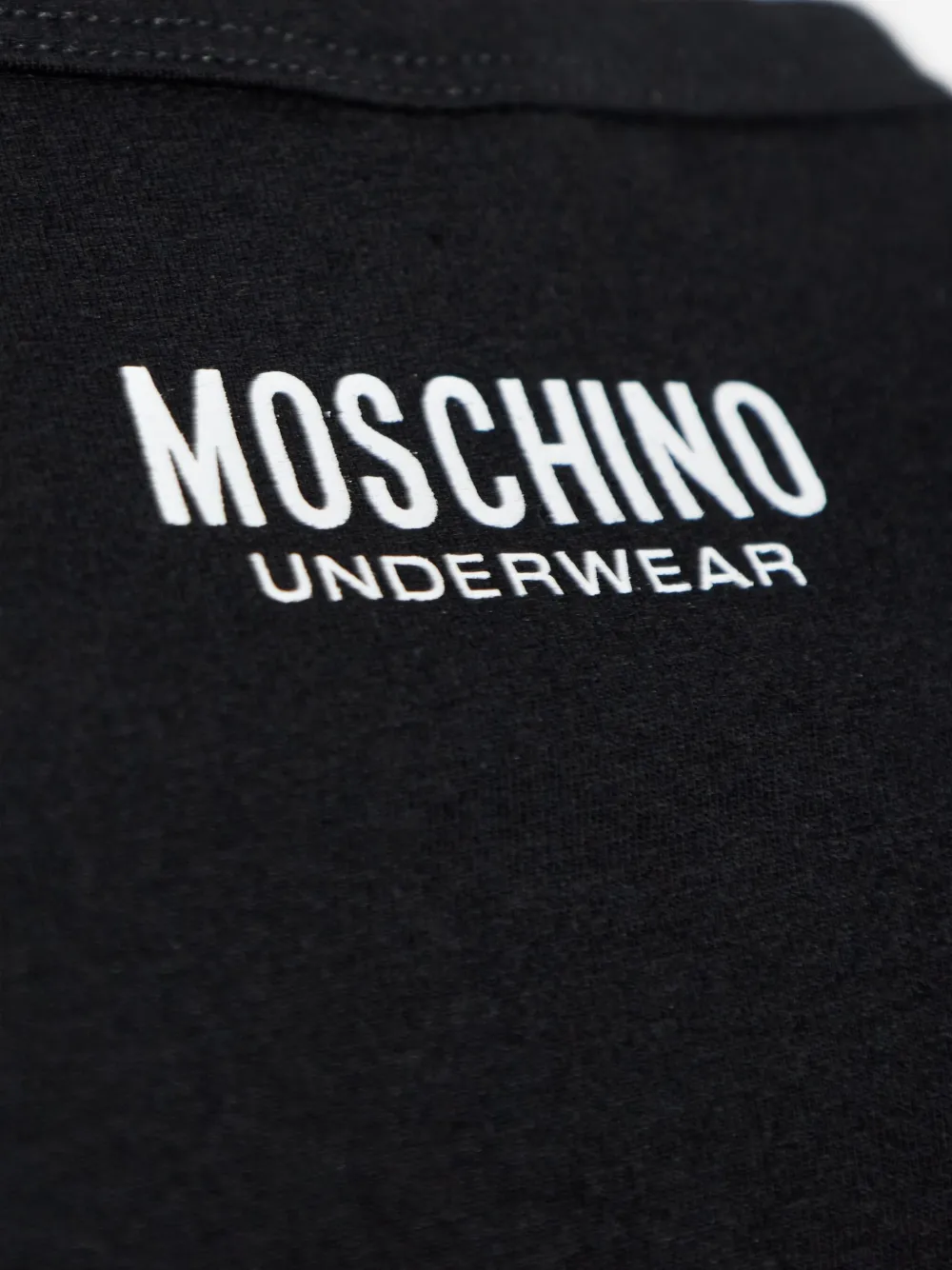 Moschino Cotton Crew-neck T-shirt (pack Of Two) In Black