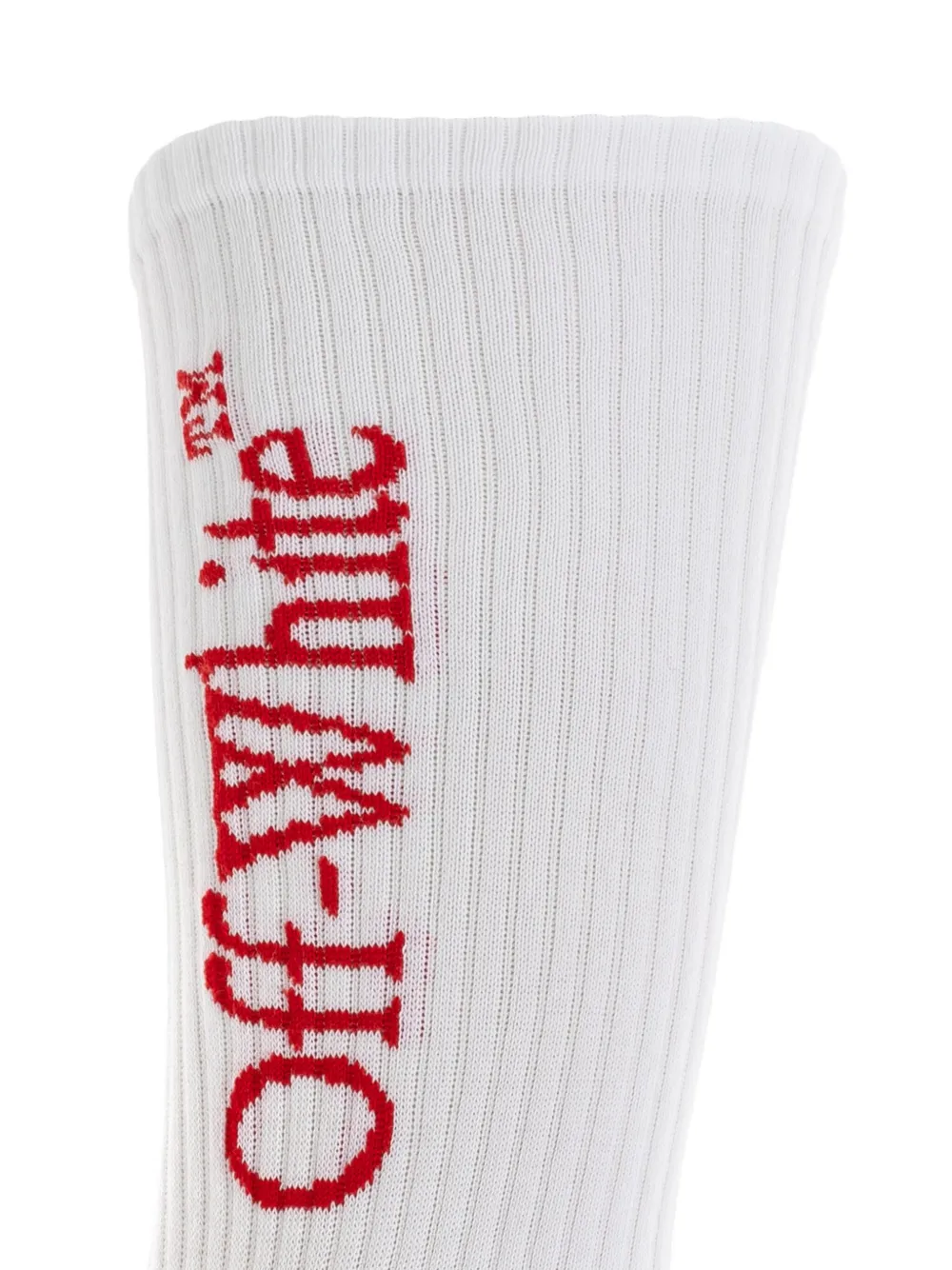 Off-White Sokken met geborduurd logo Wit