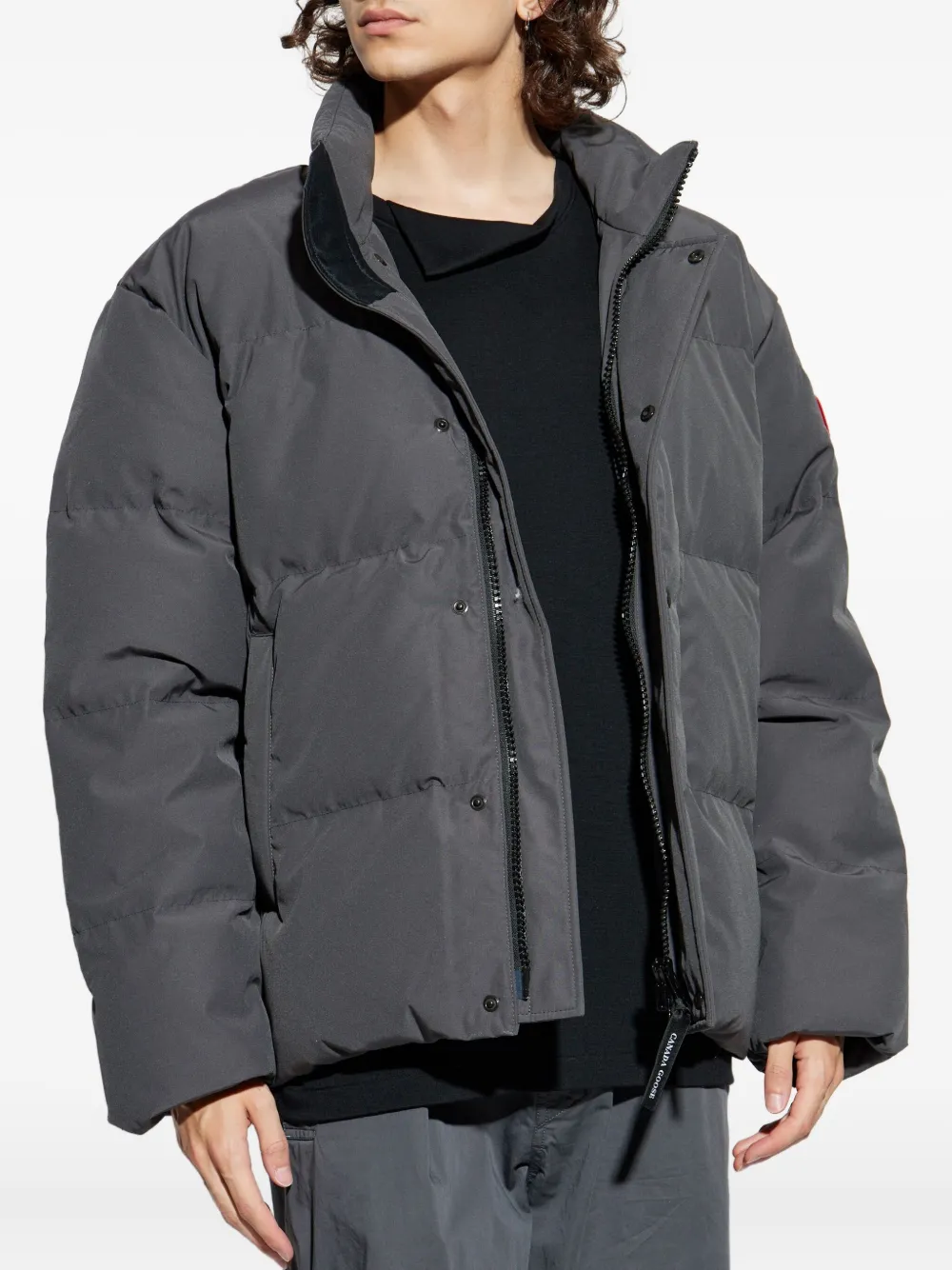 Canada Goose Quilted Puffer Jacket In Gray