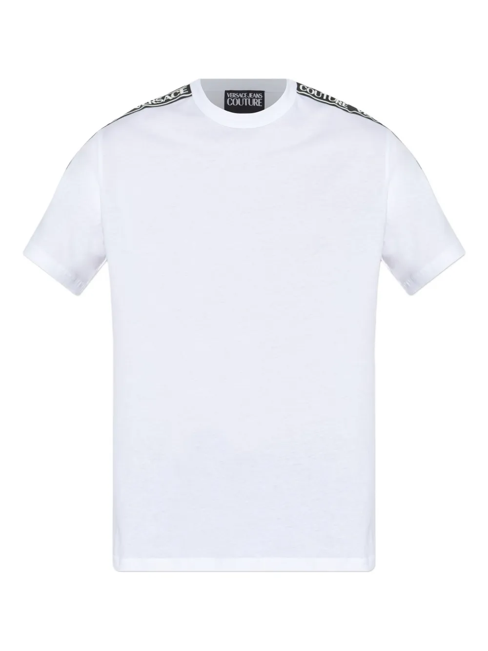 Versace Jeans Couture tape-detail cotton T-shirt | White | Image 1