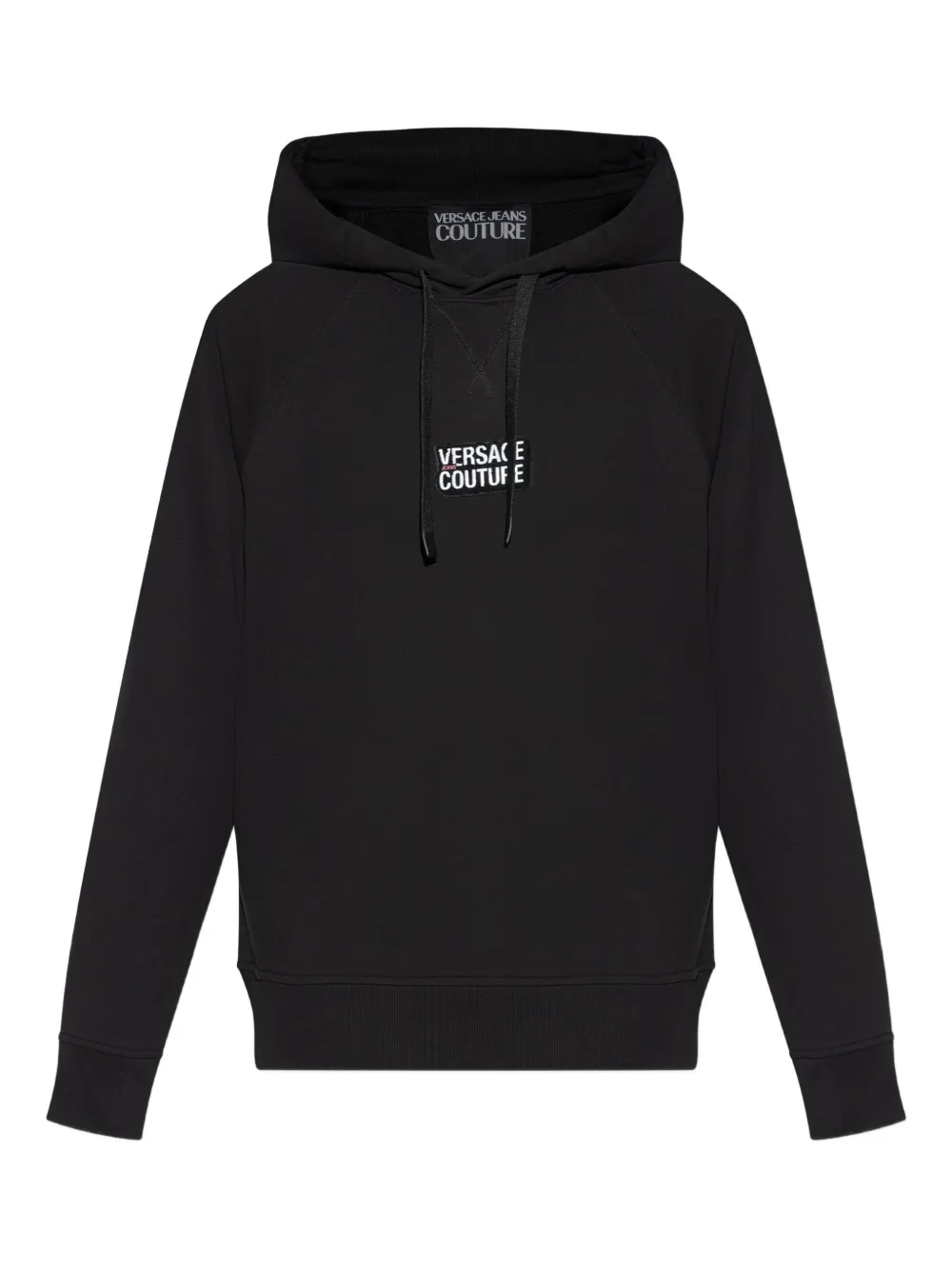 Versace Jeans Couture logo-patch hoodie | Black | Image 1