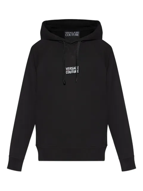 Versace Jeans Couture Felpa con logo e cappuccio