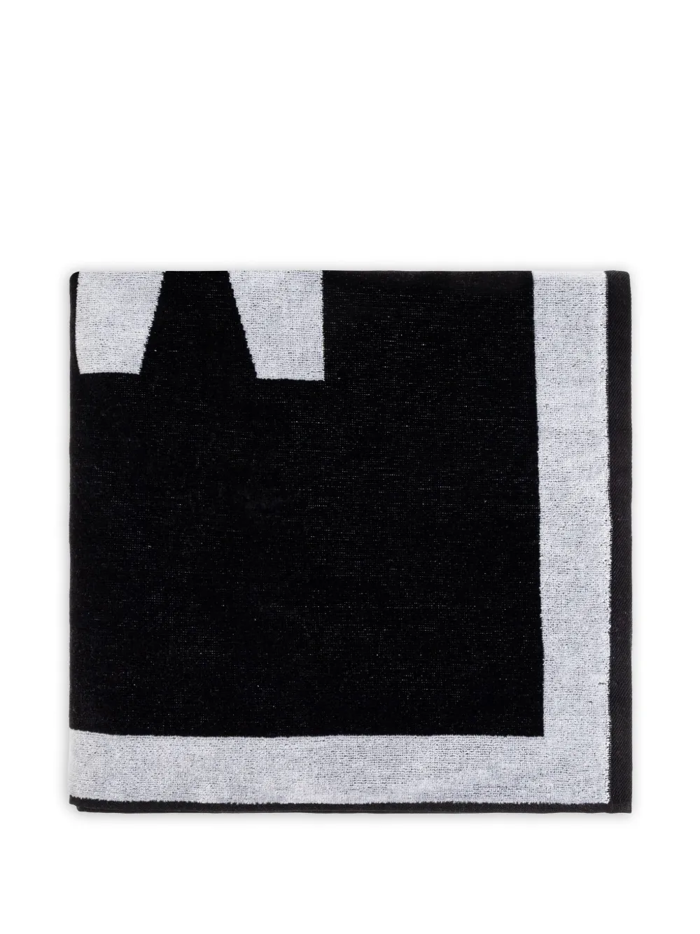 Moschino logo-detail bath towel | Black | Image 1