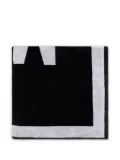 Moschino logo-detail bath towel - Black