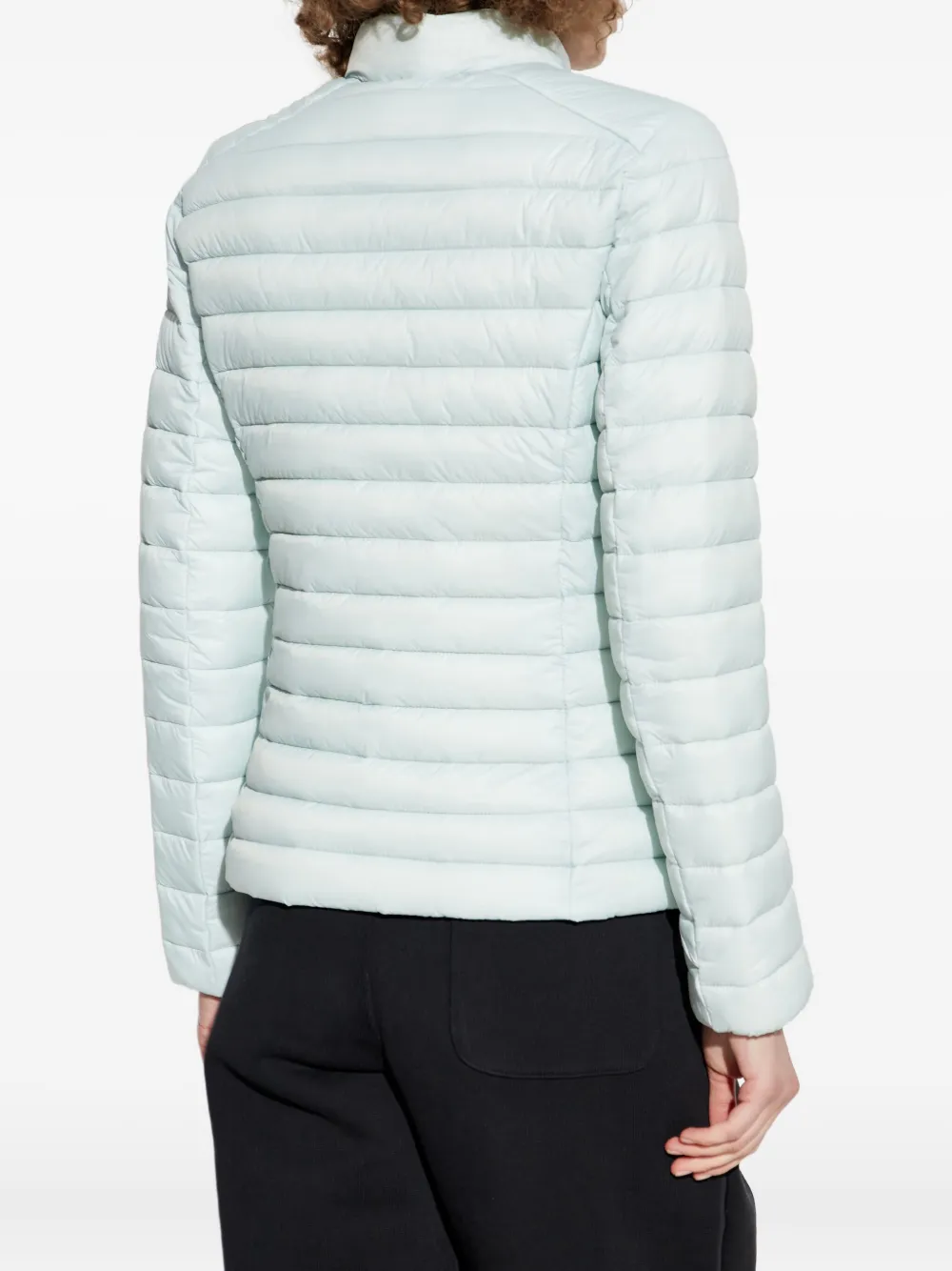Save The Duck Quilted Zip-front Jacket In Blue